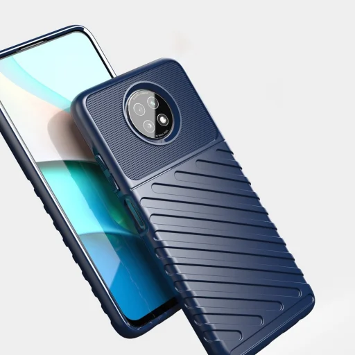 Thunder fokozott védelmet biztosító flexibilis TPU tok Xiaomi Redmi Note 9T 5G zöld - 7