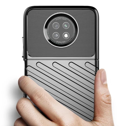 Thunder fokozott védelmet biztosító flexibilis TPU tok Xiaomi Redmi Note 9T 5G zöld - 3