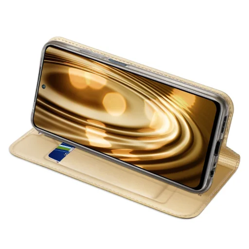 Xiaomi Redmi Note 10 / Redmi Note 10S Dux Ducis Skinpro fliptok arany - 4