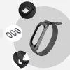 Fém Xiaomi Mi Band 5 / Mi Band 4 / Mi Band 3 fém óraszíj kék thumbnail
