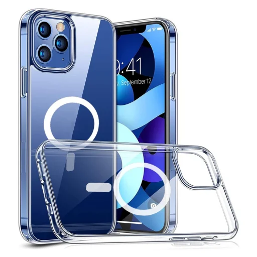 iPhone 12/ 12 Pro Joyroom Michael Series mágneses tok (MagSafe kompatibilis) átlátszó (JR-BP747) - 1