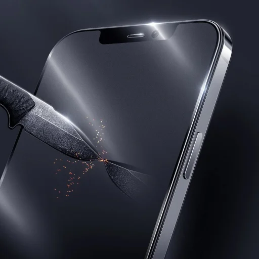 iPhone 12 Pro Max Joyroom Knight Series 2,5D Gaming kIjelzővédő üvegfólia fekete (JR-PF627) - 6