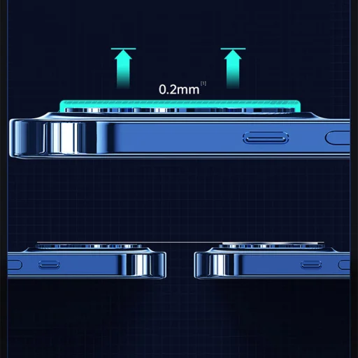 iPhone 12 Pro Max Joyroom Mirror Series Kamera védő üvegfólia átlátszó (JR-PF731) - 14