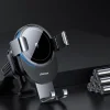 JOYROOM JR-ZS212 Gravity autós telefontartó műszerfalra helyezhető vezeték nélküli Qi töltéssel 15W sötétszürke thumbnail