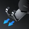 JOYROOM JR-ZS212 Gravity autós telefontartó műszerfalra helyezhető vezeték nélküli Qi töltéssel 15W sötétszürke thumbnail
