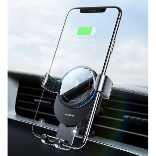 JOYROOM JR-ZS212 Gravity autós telefontartó műszerfalra helyezhető vezeték nélküli Qi töltéssel 15W sötétszürke - 3