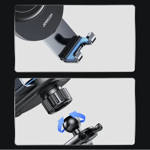 JOYROOM JR-ZS212 Gravity autós telefontartó műszerfalra helyezhető vezeték nélküli Qi töltéssel 15W sötétszürke - 17