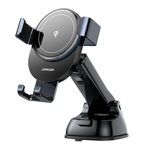 JOYROOM JR-ZS212 Gravity autós telefontartó műszerfalra helyezhető vezeték nélküli Qi töltéssel 15W sötétszürke - 1