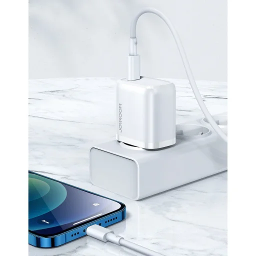 Joyroom Hálózati töltő adapter USB Type-C 20W PD QC 3.0 AFC SCP fehér (NRT-DY139E) - 6