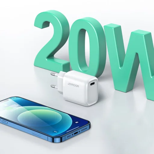 Joyroom Hálózati töltő adapter USB Type-C 20W PD QC 3.0 AFC SCP fehér (NRT-DY139E) - 4