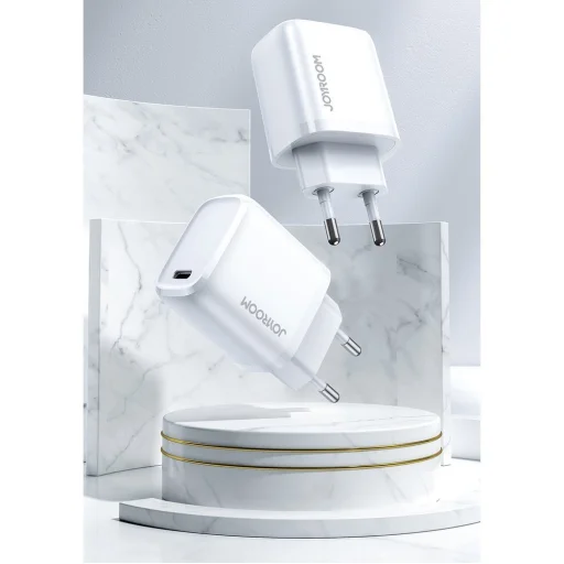 Joyroom Hálózati töltő adapter USB Type-C 20W PD QC 3.0 AFC SCP fehér (NRT-DY139E) - 5