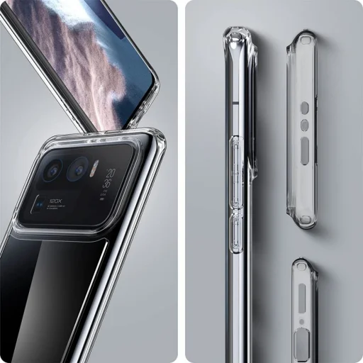 Spigen Ultra Hybrid tok Xiaomi Mi 11 Ultra Crystal Clear (ACS03034) - 2