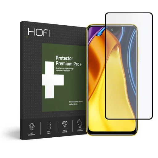 Xiaomi Poco C40 Hofi Glass Pro+ Hybrid temperált üvegfólia fekete - 1