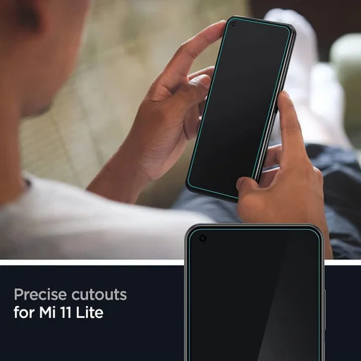 Xiaomi Mi 11 Lite / Mi 11 Lite 5G Spigen 2x Glass.TR üvegfólia (AGL03048) - 5