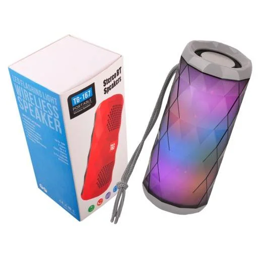 TG TG-167 Vezeték nélküli bluetooth LED hangszóró 10W AUX Micro SD fekete - 1