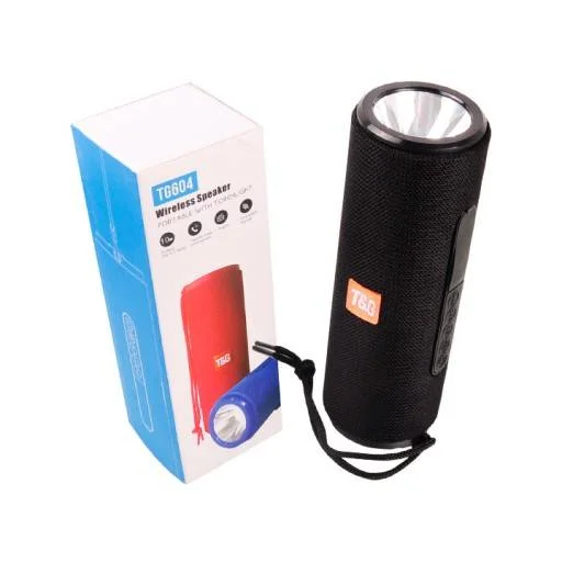 TG TG-191 Vezeték nélküli bluetooth hangszóró zseblámpával 10W AUX Micro SD fekete - 1