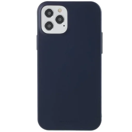 iPhone 12/ 12 Pro Soft Jelly szilikon tok sötétkék - 1