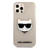 iPhone 12 / iPhone 12 Pro Karl Lagerfeld Choupette Head Glitter tok (arany) thumbnail