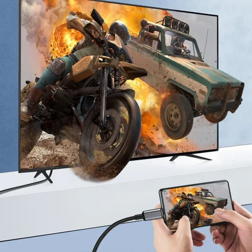 HOCO USB Type-C - HDMI 4K 30Hz adapter fekete - 8