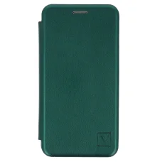 iPhone 12 Pro Max Vennus Book Elegance fliptok sötétzöld