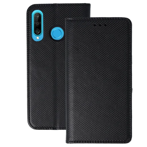 Magnetické flipové puzdro HUAWEI P30 LITE čierne - 1