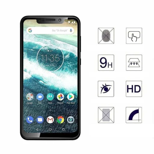 Huawei P30 Lite 5D Full Glue kijelzővédő üvegfólia fekete - 4