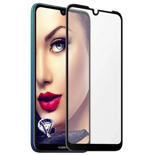 5D Full Glue kijelzővédő üvegfólia SAMSUNG A20E fekete - 1