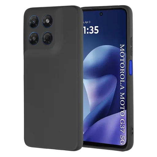 Techsuit - SoftFlex - Motorola Moto G37 / G37 Power / G47 - Fekete tok - 1
