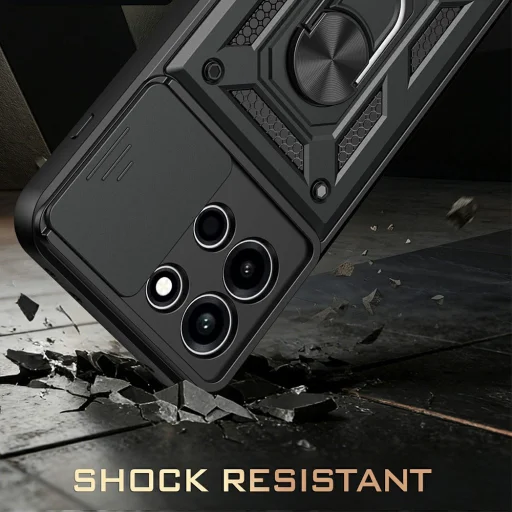 Čierne puzdro Techsuit CamShield pre OnePlus Nord 6 - 5