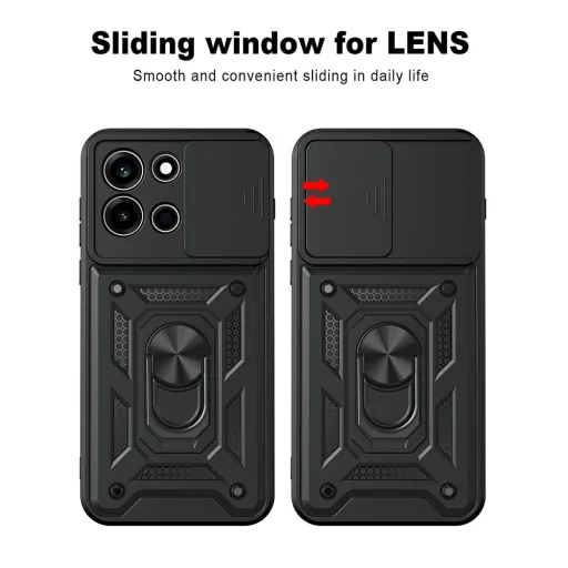 Čierne puzdro Techsuit CamShield pre OnePlus Nord 6 - 2