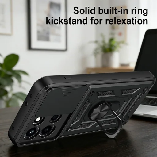Čierne puzdro Techsuit CamShield pre OnePlus Nord 6 - 4