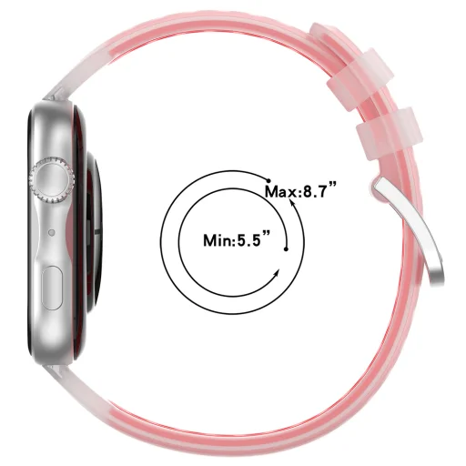 Techsuit - Óraszíj (W084) - Huawei Watch Fit 3 / Fit 4 / Fit 4 Pro / Fit 5 / Fit 5 Pro - Fehér - 3