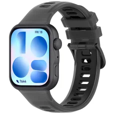 Techsuit - Szíj (W084) - Huawei Watch Fit 3 / Fit 4 / Fit 4 Pro / Fit 5 / Fit 5 Pro - Fekete