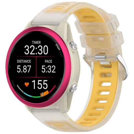 Techsuit - Óraszíj (W084) - Samsung Galaxy Watch4 40mm - Sárga - 2