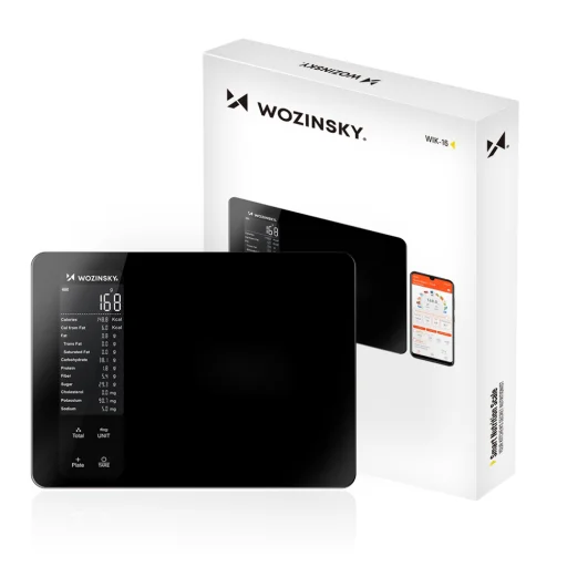 Wozinsky WIK-16 Inteligentná kuchynská váha s digitálnym displejom, Bluetooth aplikáciou - Čierna - 1