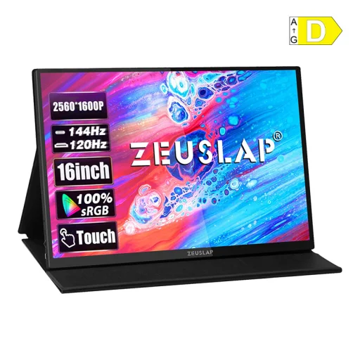 ZEUSLAP P16KT 16-palcový prenosný monitor 144 Hz - 1
