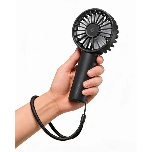Spigen A905 Mini prenosný ručný ventilátor čierny - 2