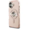 iPhone 16 Karl Lagerfeld IML Choupette Sketch Logo MagSafe rózsaszín tok thumbnail