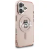 iPhone 16 Karl Lagerfeld IML Choupette Sketch Logo MagSafe rózsaszín tok thumbnail