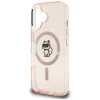 iPhone 16 Karl Lagerfeld IML Choupette Sketch Logo MagSafe rózsaszín tok thumbnail