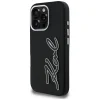 iPhone 16 Pro Max Karl Lagerfeld FW Grained Signature Logo fekete tok thumbnail