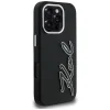 iPhone 16 Pro Max Karl Lagerfeld FW Grained Signature Logo fekete tok thumbnail