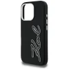 iPhone 16 Pro Max Karl Lagerfeld FW Grained Signature Logo fekete tok thumbnail