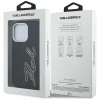 iPhone 16 Pro Max Karl Lagerfeld FW Grained Signature Logo fekete tok thumbnail