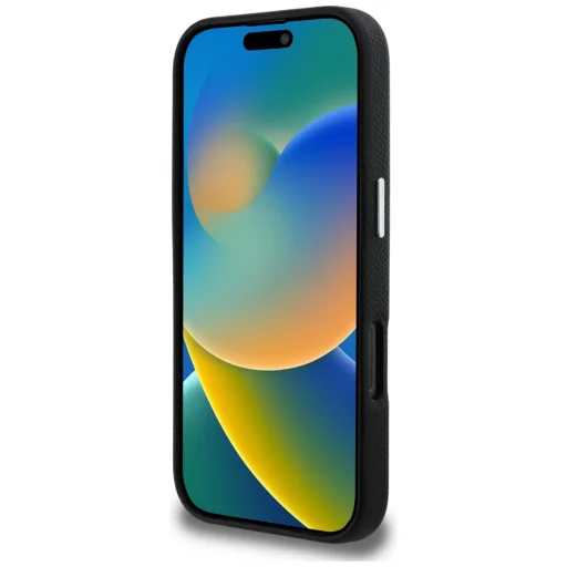 iPhone 16 Pro Max Karl Lagerfeld FW Grained Signature Logo fekete tok - 5
