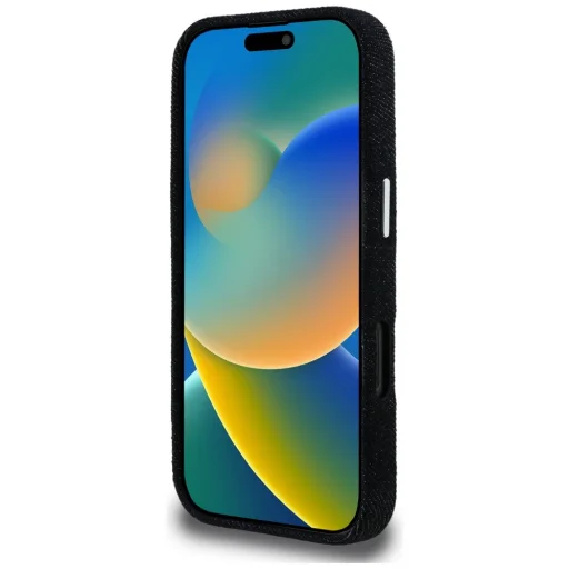 iPhone 16 Pro Karl Lagerfeld FW Jeans Signature Logo fekete tok - 5