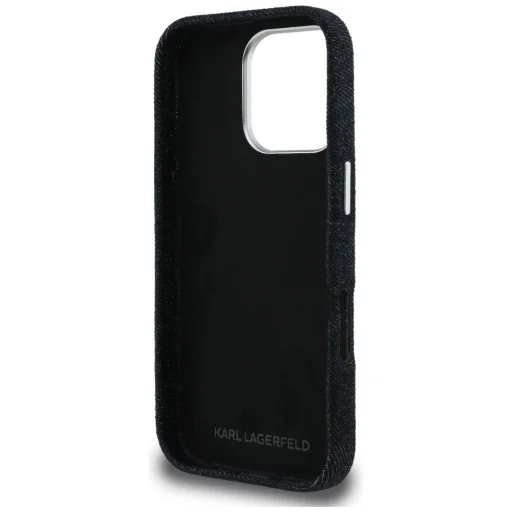 iPhone 16 Pro Karl Lagerfeld FW Jeans Signature Logo fekete tok - 7