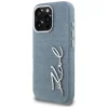 iPhone 16 Pro Max Karl Lagerfeld Signature Denim Logo kék tok thumbnail