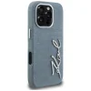 iPhone 16 Pro Max Karl Lagerfeld Signature Denim Logo kék tok thumbnail