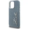 iPhone 16 Pro Max Karl Lagerfeld Signature Denim Logo kék tok thumbnail